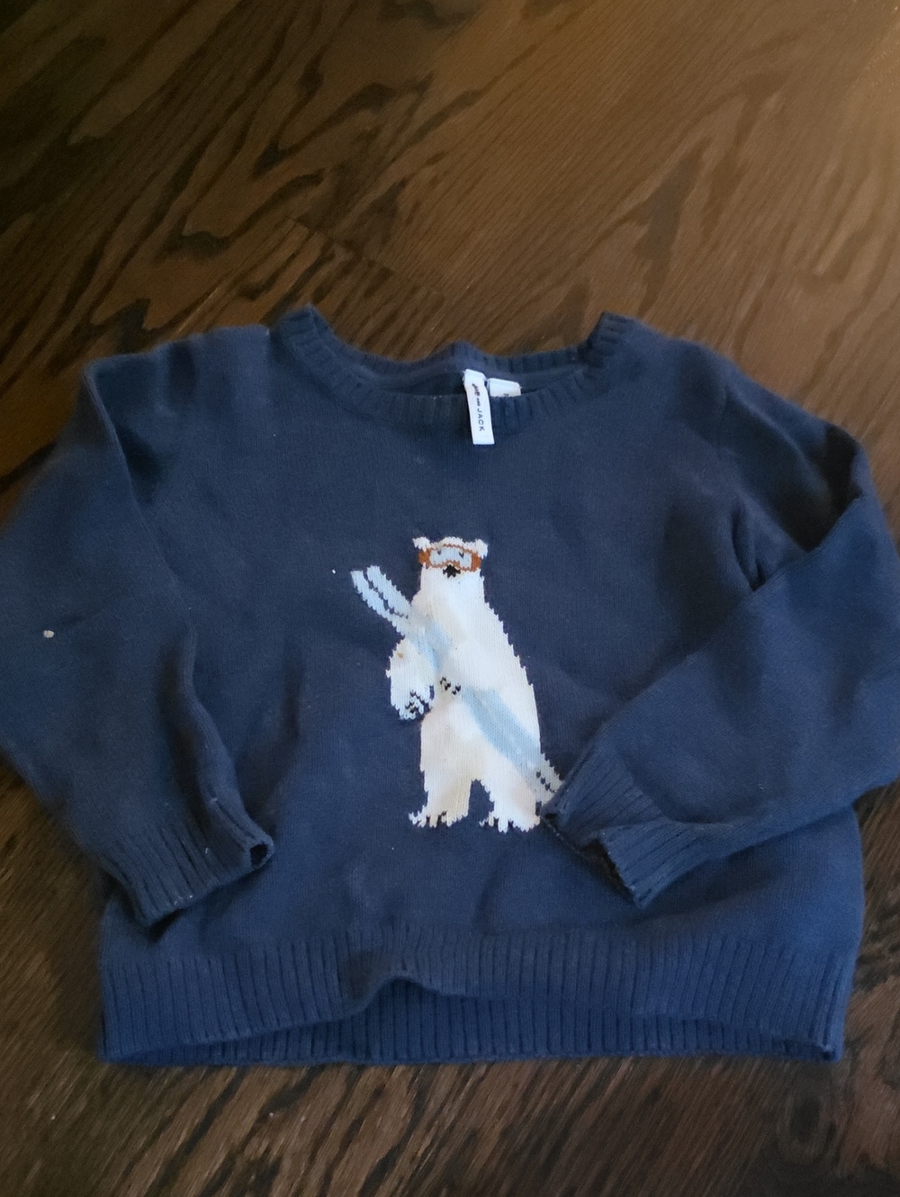 Janie and Jack Navy Blue Polar Bear Sweater